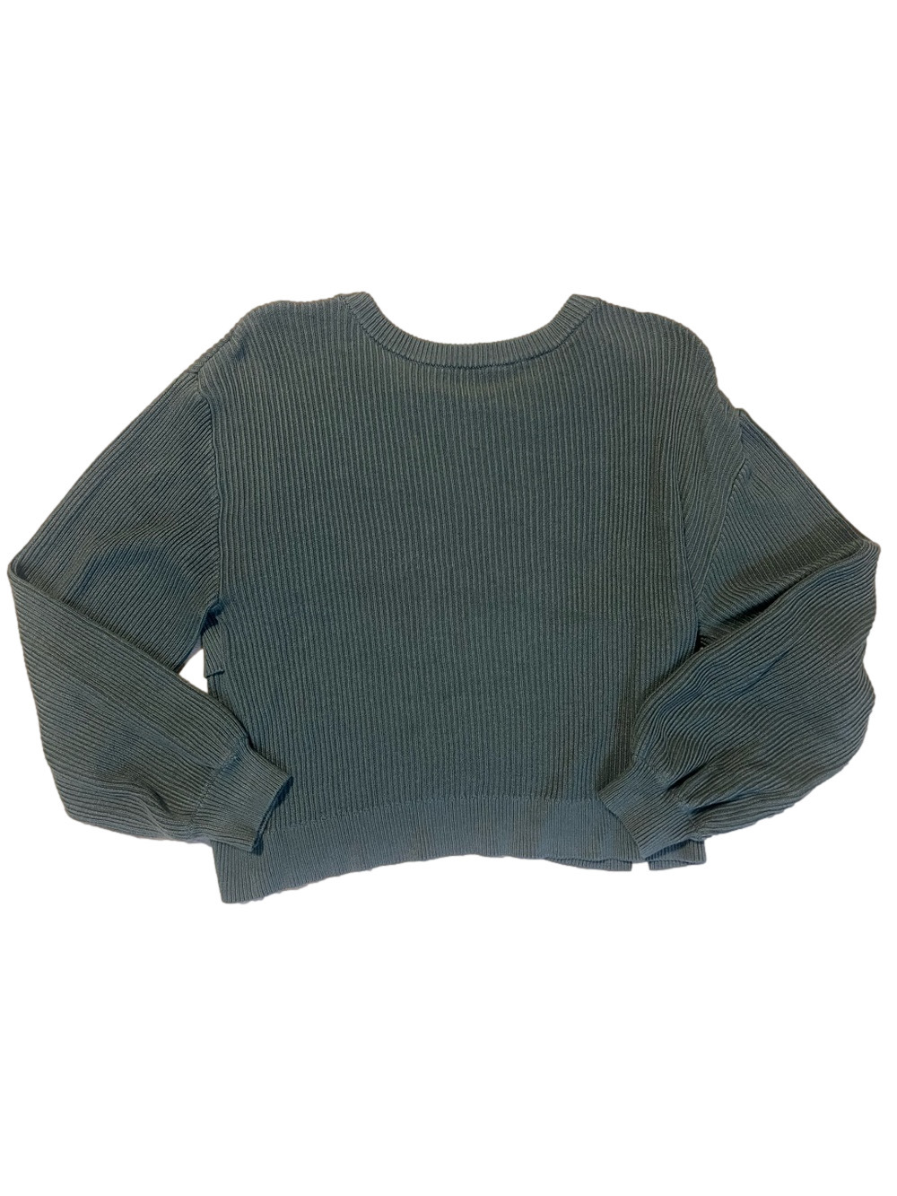 Lululemon Ribbed Reversible Crossover Sweater Medium Forest - Size 8 - Picture 5 of 6